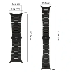 Hurtownia GSM - Pasek ze stali nierdzewnej Bizon Strap Watch Aura do Samsung Galaxy Watch Ultra 47 mm černý - BIZ8072 - {ean13} - Hurt