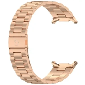 Hurtownia GSM - Pásek z nerezové oceli Bizon Strap Watch Aura do Samsung Galaxy Watch Ultra 47 mm růžovo-zlatý - BIZ8073 - {ean13} - Hurt
