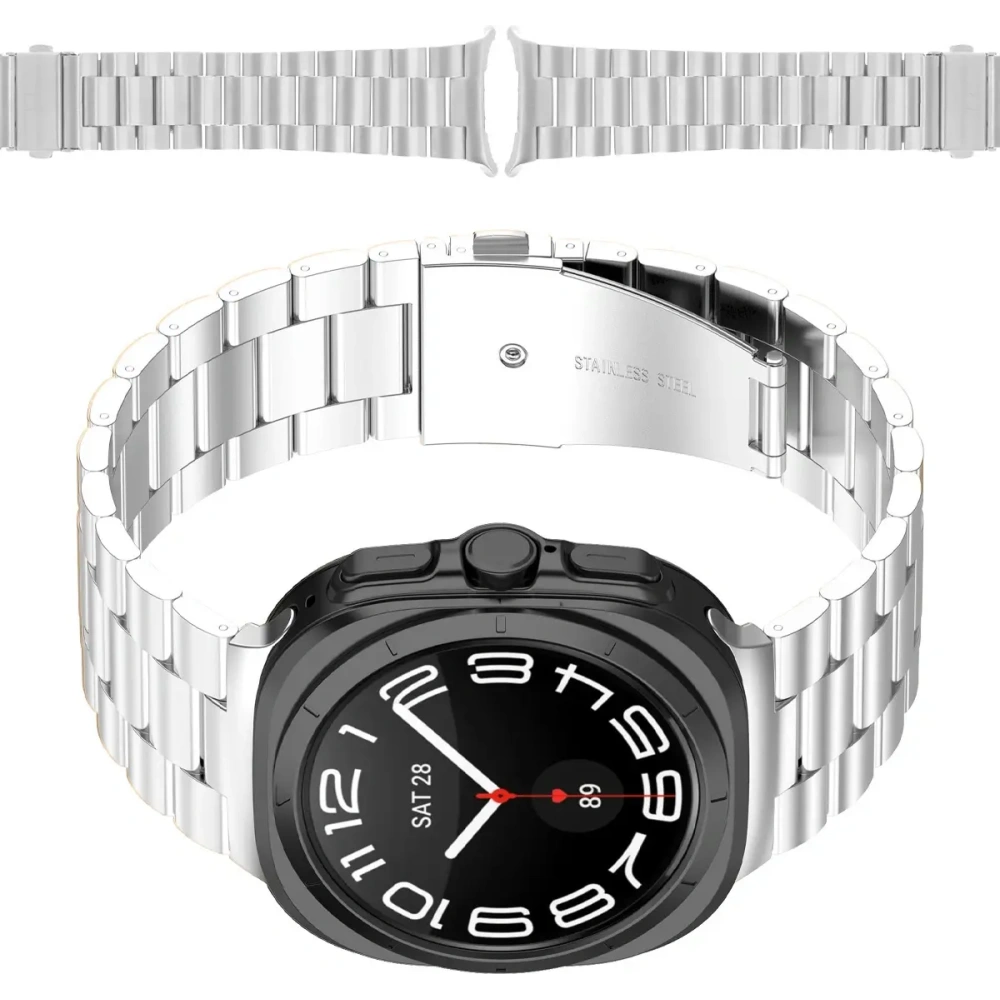 Hurtownia GSM - Bizon Strap Watch Aura Samsung Galaxy Watch Ultra 47 mm argintiu - BIZ8074 - {ean13} - Hurt