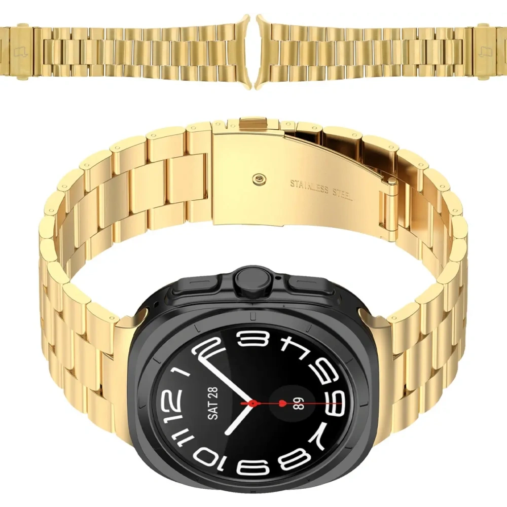 Hurtownia GSM - Ceas cu curea Bizon Aura Samsung Galaxy Watch Ultra 47 mm aurie - BIZ8075 - {ean13} - Hurt