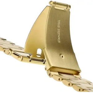Hurtownia GSM - Pasek ze stali nierdzewnej Bizon Strap Watch Aura do Samsung Galaxy Watch Ultra 47 mm zlatý - BIZ8075 - {ean13} - Hurt