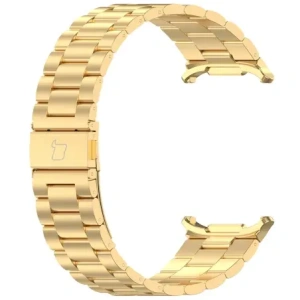 Hurtownia GSM - Pasek ze stali nierdzewnej Bizon Strap Watch Aura do Samsung Galaxy Watch Ultra 47 mm zlatý - BIZ8075 - {ean13} - Hurt