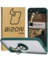 Bizon Case Hybrid Ring Samsung Galaxy A26 5G smoky with a dark green frame
