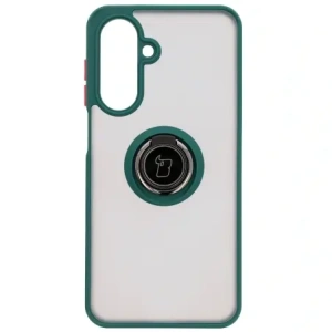 Hurtownia GSM - Etui z uchwytem na palec Bizon Case Hybrid Ring do Samsung Galaxy A26 5G kouřové s tmavě zeleným rámem - BIZ8080 - {ean13} - Hurt