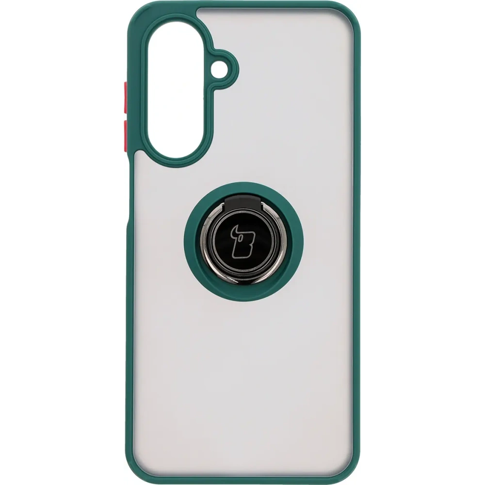 Hurtownia GSM - Bizon Case Hybrid Ring Samsung Galaxy A26 5G fumuriu cu un cadru verde închis - BIZ8080 - {ean13} - Hurt