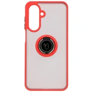 Hurtownia GSM - Etui s úchytem na palec Bizon Case Hybrid Ring do Samsung Galaxy A26 5G kouřové s červeným rámem - BIZ8082 - {ean13} - Hurt