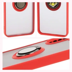 Wholesale Bizon Case Hybrid Ring Samsung Galaxy A26 5G smoky with a red frame - BIZ8082 - {ean13} - Hurt