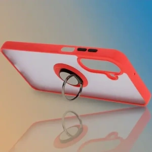 Hurtownia GSM - Bizon Case Hybrid Ring Samsung Galaxy A26 5G fumurie cu un cadru roșu - BIZ8082 - {ean13} - Hurt