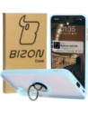 Bizon Case Hybrid Ring Samsung Galaxy A26 5G rauchig mit einem hellblauen Rahmen