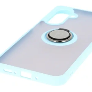 Hurtownia GSM - Bizon Case Hybrid Ring Samsung Galaxy A26 5G fumuriu cu un cadru albastru deschis - BIZ8084 - {ean13} - Hurt
