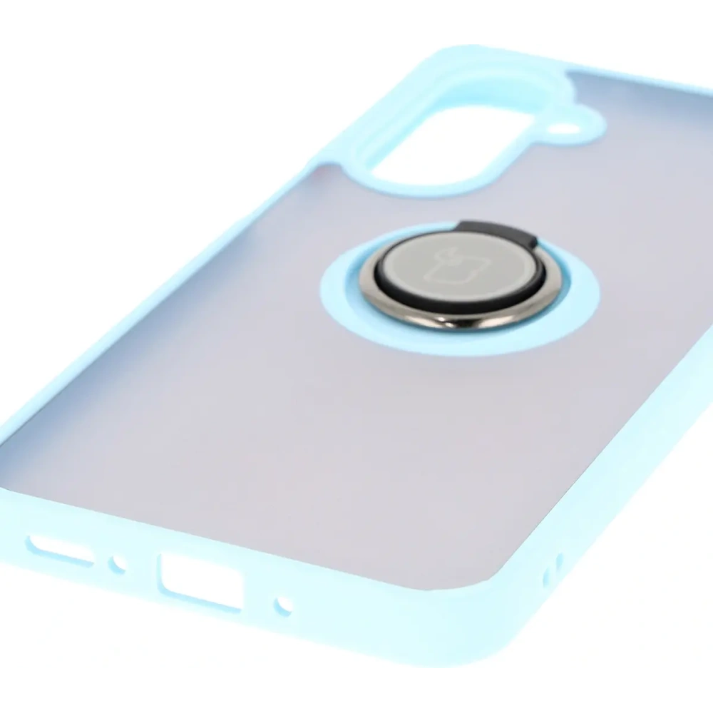 Hurtownia GSM - Bizon Case Hybrid Ring Samsung Galaxy A26 5G fumuriu cu un cadru albastru deschis - BIZ8084 - {ean13} - Hurt