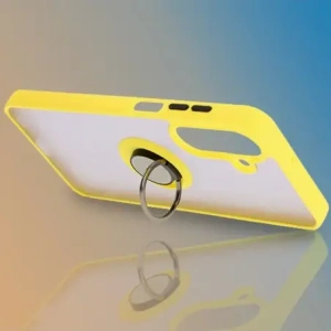 Hurtownia GSM - Bizon Case Hybrid Ring Samsung Galaxy A26 5G fumurie cu un cadru galben - BIZ8085 - {ean13} - Hurt