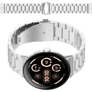 Wholesale Bizon Strap Watch Aura Google Pixel Watch 3 / 2 / 1 41 mm silver - BIZ8088 - {ean13} - Hurt