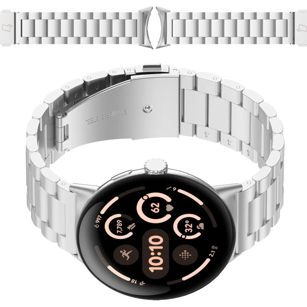 Hurtownia GSM - Bizon Strap Watch Aura Google Pixel Ceas 3 / 2 / 1 41 mm argintiu - BIZ8088 - {ean13} - Hurt
