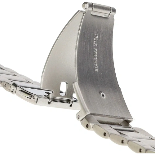 Pasek ze stali nierdzewnej Bizon Strap Watch Aura do Google Pixel Watch 3 / 2 / 1 41 mm srebrny