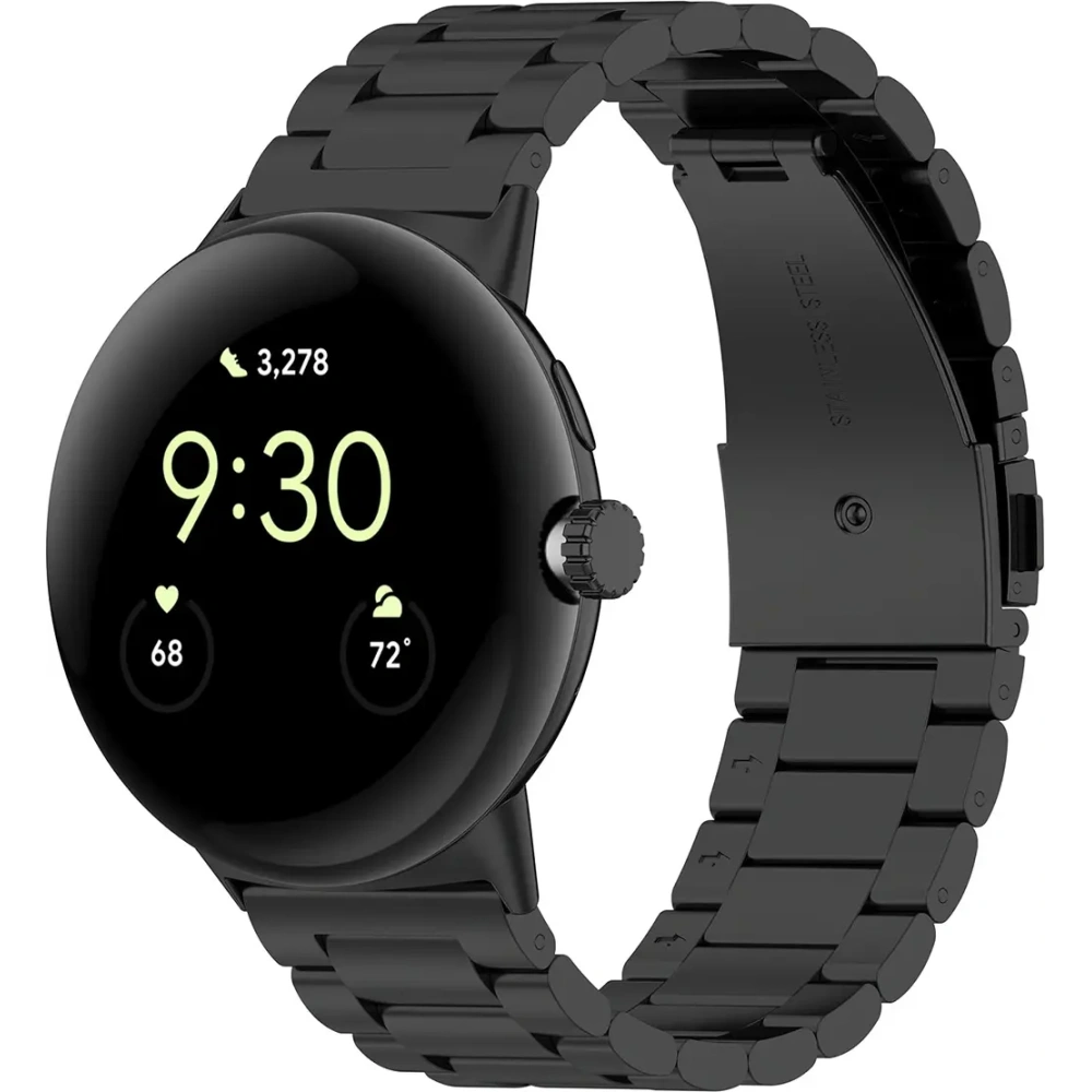 Hurtownia GSM - Ceas cu curea Bizon Aura Google Pixel Ceas 3 45 mm negru - BIZ8090 - {ean13} - Hurt