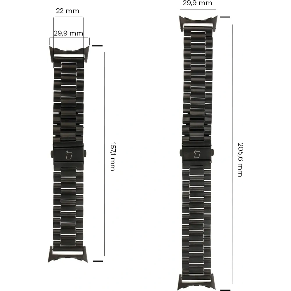 Hurtownia GSM - Bizon Szíjas Óra Aura Google Pixel Óra 3 45 mm fekete - BIZ8090 - {ean13} - Hurt