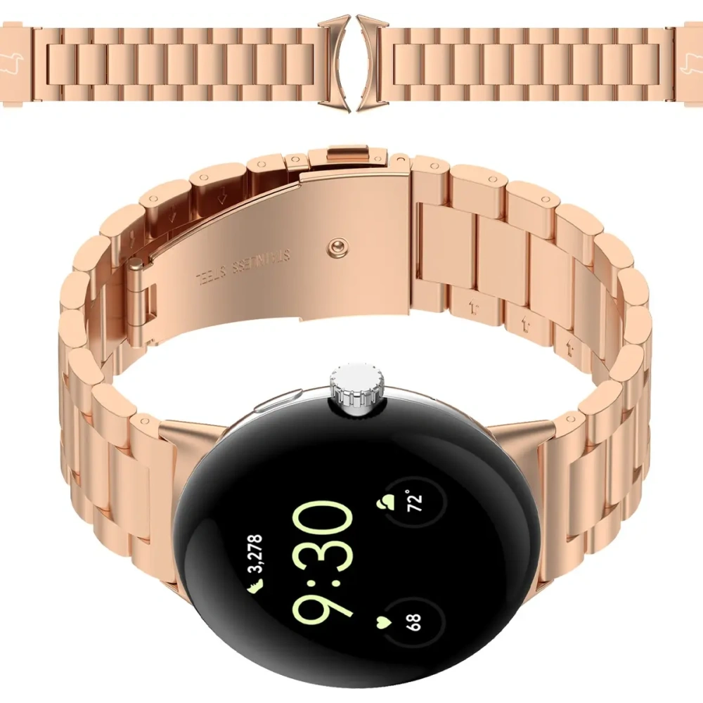 Hurtownia GSM - Bizon Strap Watch Aura Google Pixel Uhr 3 45 mm roségold - BIZ8091 - {ean13} - Hurt
