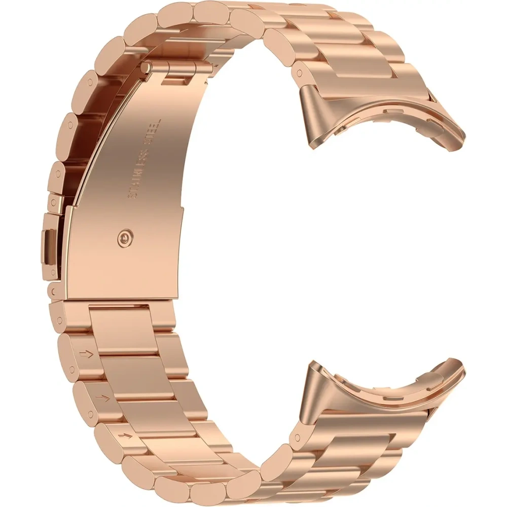 Hurtownia GSM - Pasek ze stali nierdzewnej Bizon Strap Watch Aura do Google Pixel Watch 3 45 mm różowozłoty - BIZ8091 - {ean13} - Hurt