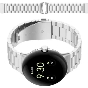 Wholesale Bizon Strap Watch Aura Google Pixel Watch 3 45 mm silver - BIZ8092 - {ean13} - Hurt