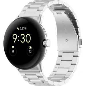 Wholesale Bizon Strap Watch Aura Google Pixel Watch 3 45 mm silver - BIZ8092 - {ean13} - Hurt