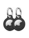 Tech-Protect Rough Apple Airtag Black [2 PACK]
