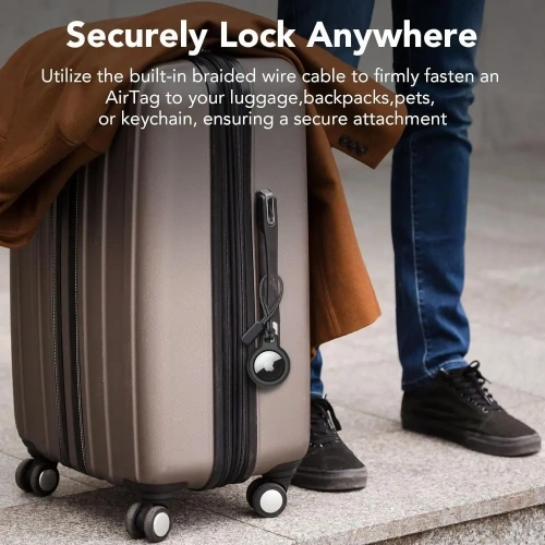 Etui Tech-Protect Rough Chain Apple Airtag Black [2 PACK]