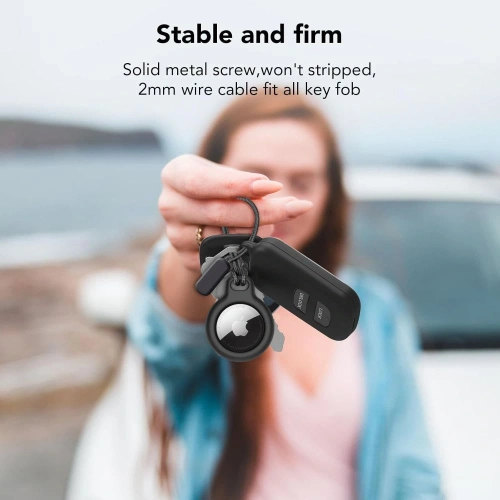 Etui Tech-Protect Rough Chain Apple Airtag Black [2 PACK]