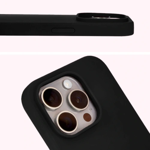 Etui silikonowe do Apple iPhone 14 Pro Bizon Soft Case czarne