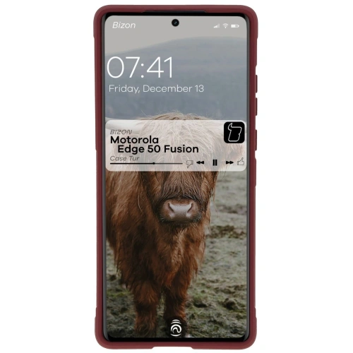 Pancerne etui Bizon Case Tur do Motorola Edge 50 Fusion ciemnofioletowe