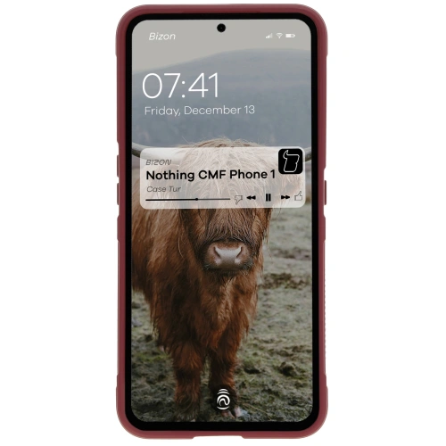 Pancerne etui Bizon Case Tur do Nothing CMF Phone 1 ciemnofioletowe