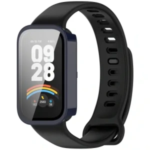 Hurtownia GSM - Etui se sklem na hodinky Bizon Case+Glass Watch pro Xiaomi Smart Band 9 Active / Redmi Smart Band 3 modré - BIZ8101 - {ean13} - Hurt