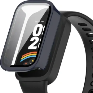 Hurtownia GSM - Bizon Case+Glass Watch Xiaomi Okos Karkötő 9 Active / Redmi Okos Karkötő 3 kék - BIZ8101 - {ean13} - Hurt