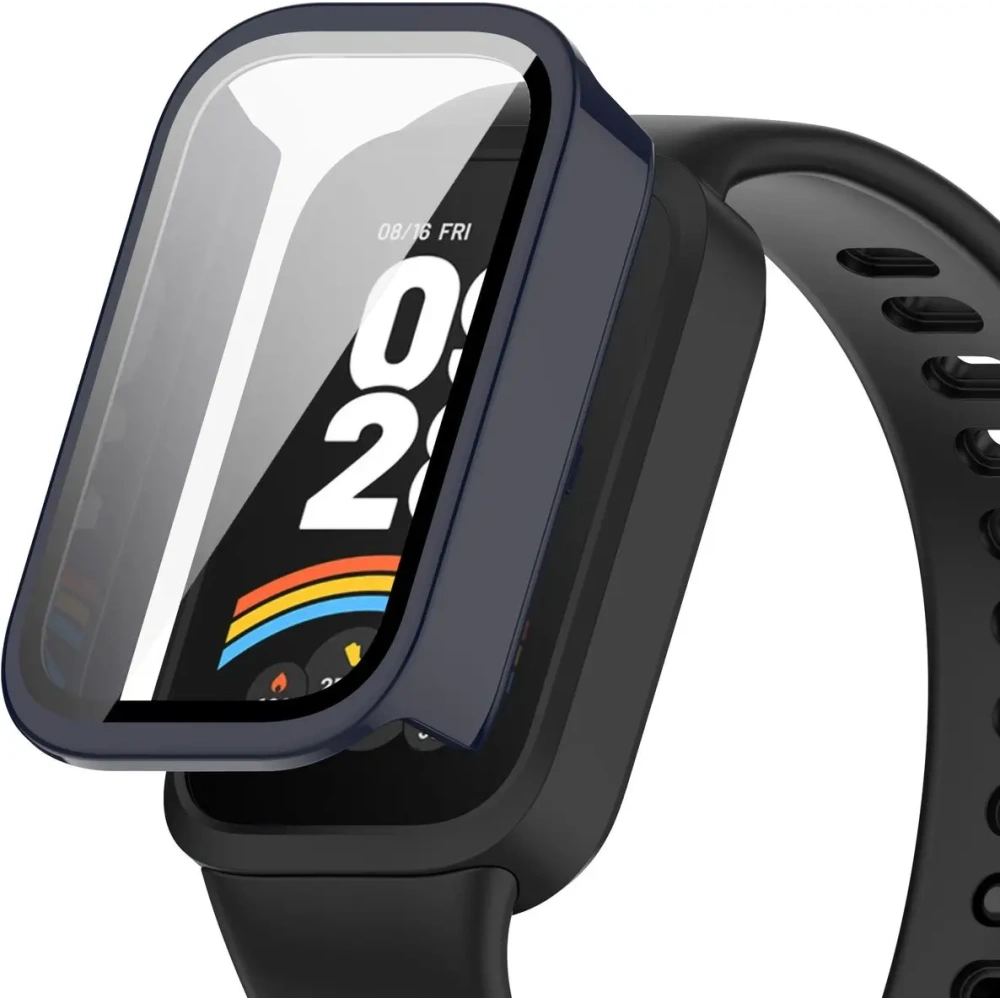 Wholesale Bizon Case+Glass Watch Xiaomi Smart Band 9 Active / Redmi Smart Band 3 blue - BIZ8101 - {ean13} - Hurt