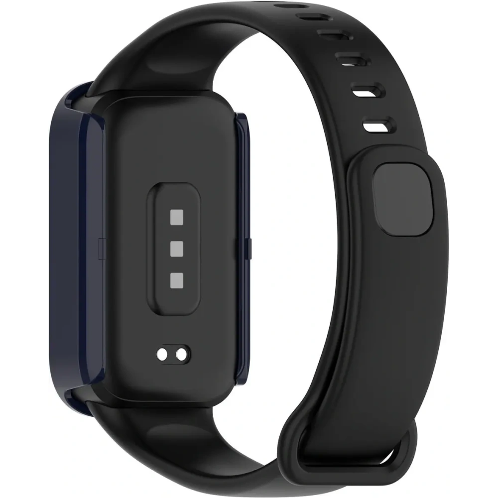 Hurtownia GSM - Etui ze szkłem do zegarka Bizon Case+Glass Watch do Xiaomi Smart Band 9 Active / Redmi Smart Band 3 niebieskie - BIZ8101 - {ean13} - Hurt