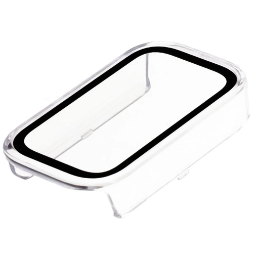 Etui ze szkłem do zegarka Bizon Case+Glass Watch do Xiaomi Smart Band 9 Active / Redmi Smart Band 3 przezroczyste