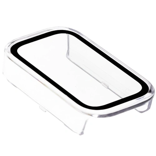 Etui ze szkłem do zegarka Bizon Case+Glass Watch do Xiaomi Smart Band 9 Active / Redmi Smart Band 3 przezroczyste