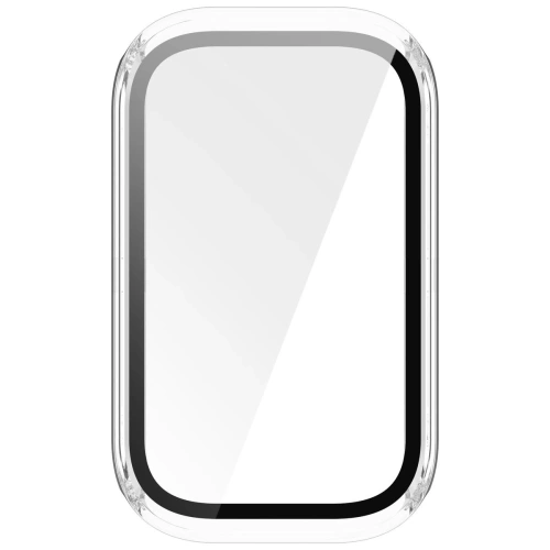 Etui ze szkłem do zegarka Bizon Case+Glass Watch do Xiaomi Smart Band 9 Active / Redmi Smart Band 3 przezroczyste