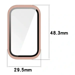Hurtownia GSM - Etui ze skla na hodinky Bizon Case+Glass Watch do Xiaomi Smart Band 9 Active / Redmi Smart Band 3 růžové - BIZ8103 - {ean13} - Hurt