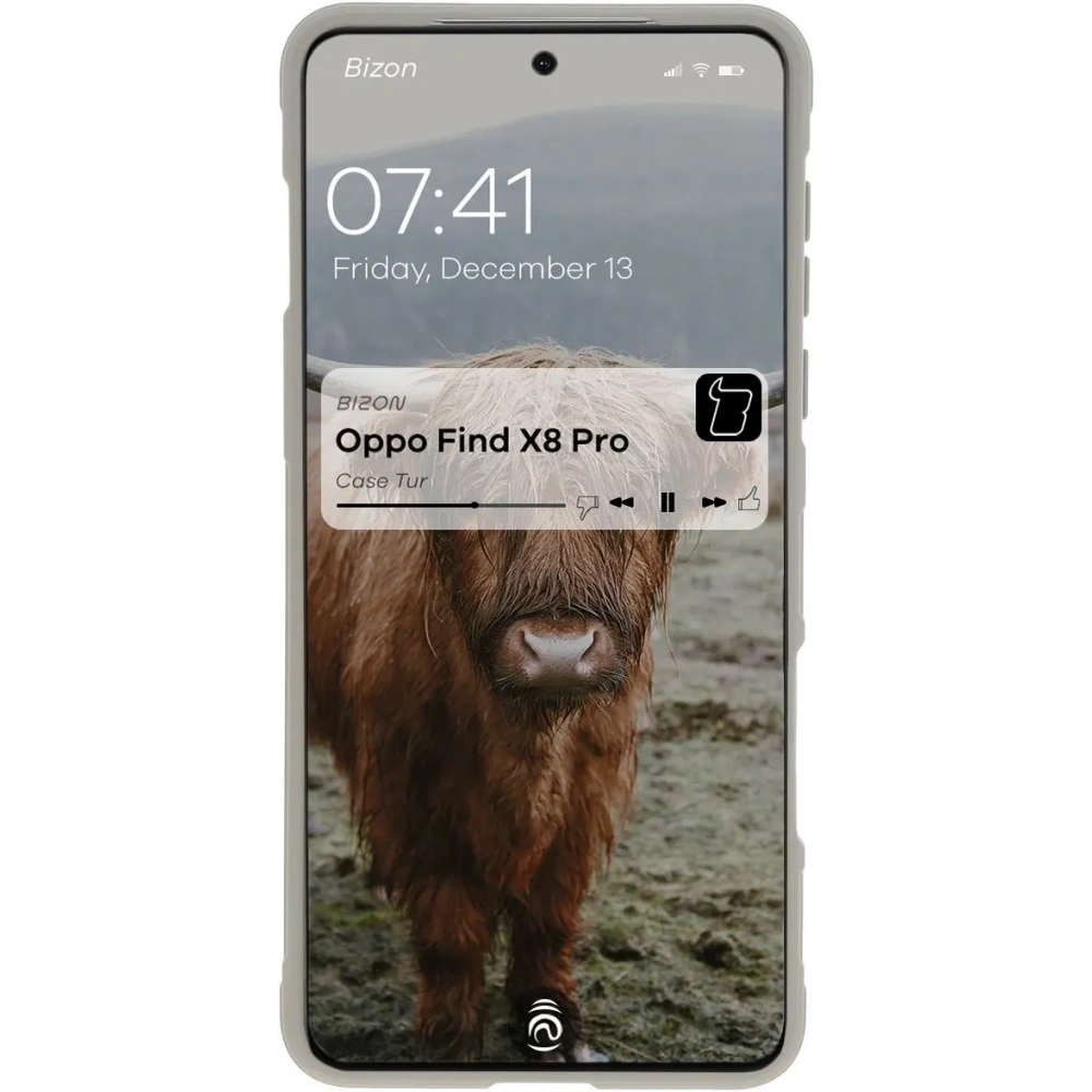 Hurtownia GSM - Bizon Caz Tur Oppo Find X8 Pro gri deschis - BIZ8107 - {ean13} - Hurt