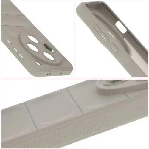 Pancerne etui Bizon Case Tur do Oppo Find X8 Pro jasnoszare