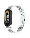 Hurtownia GSM - Pasek z nerezové oceli Bizon Strap Watch Aura do Xiaomi Smart Band 9 / 9 NFC / 8 stříbrný - BIZ8114 - {ean13} - Hurt