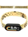 Páska z nerezové oceli Bizon Strap Watch Aura pro Xiaomi Smart Band 9 / 9 NFC / 8 zlatá