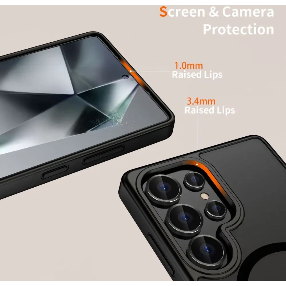 Hurtownia GSM - Tech-Protect Magmat MagSafe Samsung Galaxy S25 Ultra Matt Fekete - THP3764 - {ean13} - Hurt