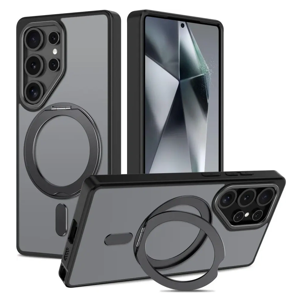 Hurtownia GSM - Etui Tech-Protect Magring MagSafe Samsung Galaxy S25 Ultra Matná černá - THP3768 - {ean13} - Hurt