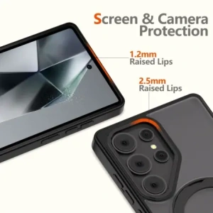 Hurtownia GSM - Tech-Protect Magring MagSafe Samsung Galaxy S25 Ultra Matt Fekete - THP3768 - {ean13} - Hurt