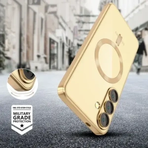 Etui Tech-Protect Magflex MagSafe Samsung Galaxy S25+ Plus Shiny Gold
