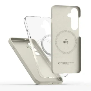 Hurtownia GSM - Tech-Protect Folyékony Szilikon MagSafe Samsung Galaxy S25 Kozmikus Latte - THP3780 - {ean13} - Hurt