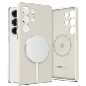 Hurtownia GSM - Tech-Protect Folyékony Szilikon MagSafe Samsung Galaxy S25 Ultra Kozmikus Latte - THP3781 - {ean13} - Hurt