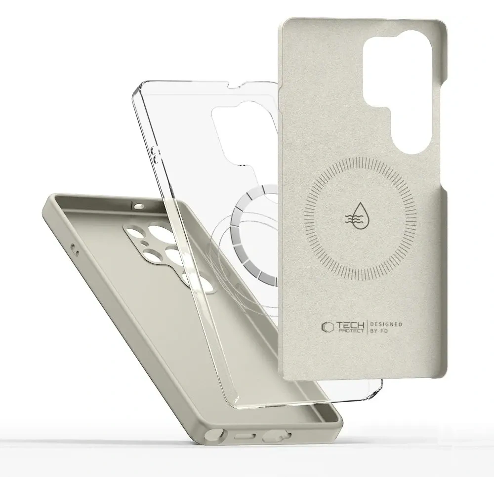 Hurtownia GSM - Tech-Protect Folyékony Szilikon MagSafe Samsung Galaxy S25 Ultra Kozmikus Latte - THP3781 - {ean13} - Hurt